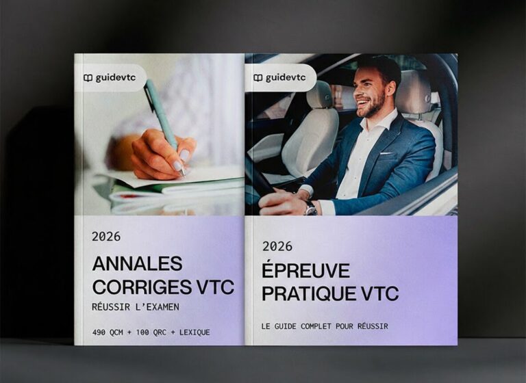 Annales corrigées examen VTC 2026 – préparation épreuve théorique et pratique
