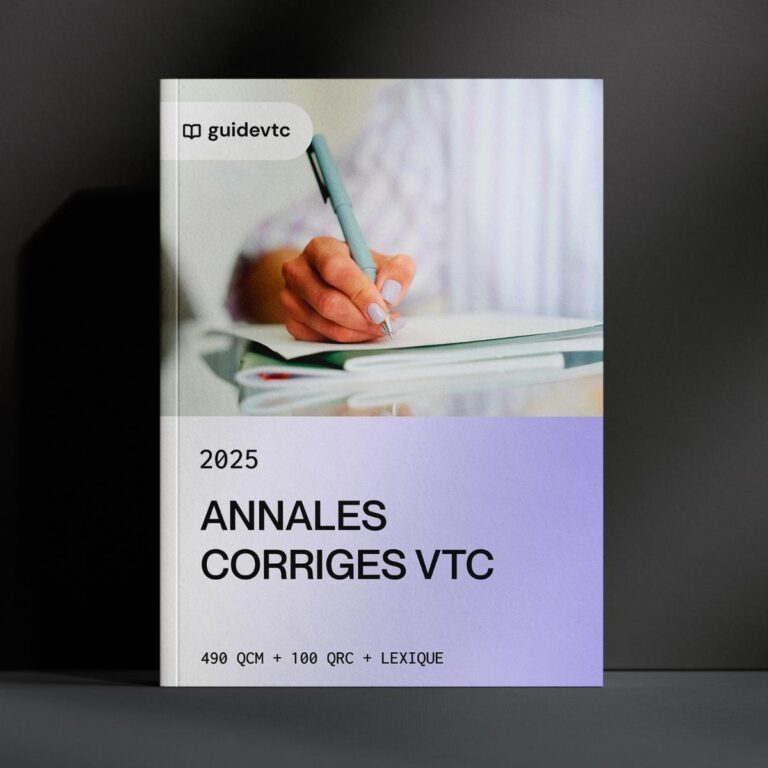 Examen VTC 2026 avec annales corrigés
