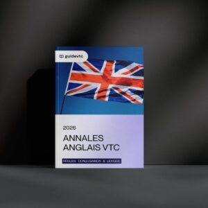 Examen VTC 2026 épreuve anglais