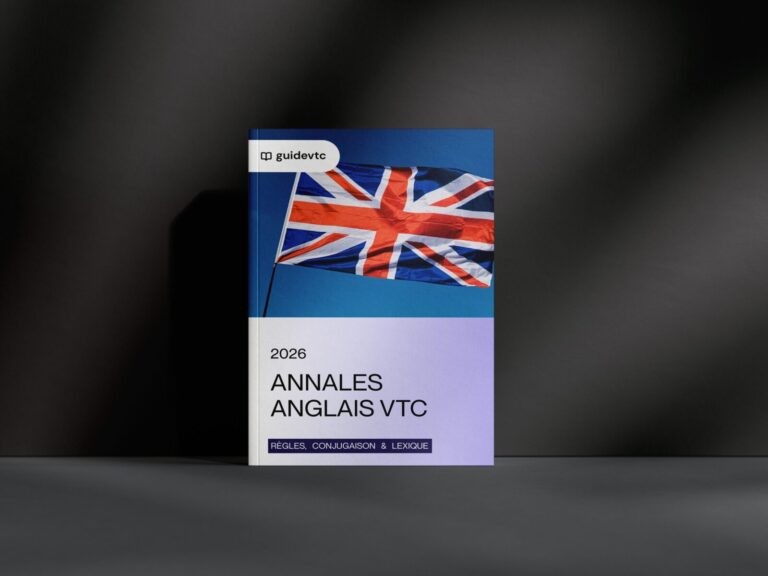 Examen VTC 2026 épreuve anglais